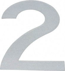 Made in USA - Number Label - Legend: 2, English, White - USA Tool & Supply