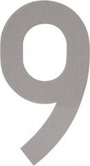 Made in USA - Number Label - Legend: 9, English, White - USA Tool & Supply