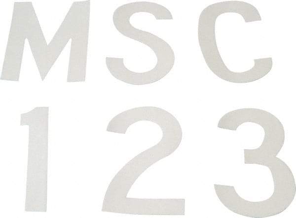 Made in USA - Letter Label - Legend: Complete Set, English, White - USA Tool & Supply