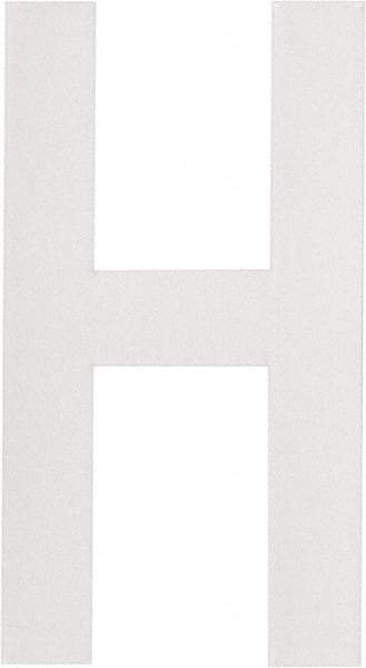 Made in USA - Letter Label - Legend: H, English, White - USA Tool & Supply