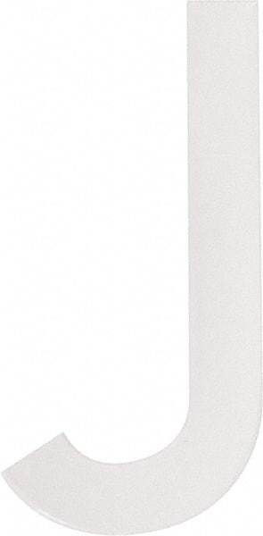 Made in USA - Letter Label - Legend: J, English, White - USA Tool & Supply