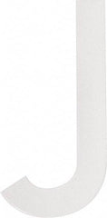 Made in USA - Letter Label - Legend: J, English, White - USA Tool & Supply