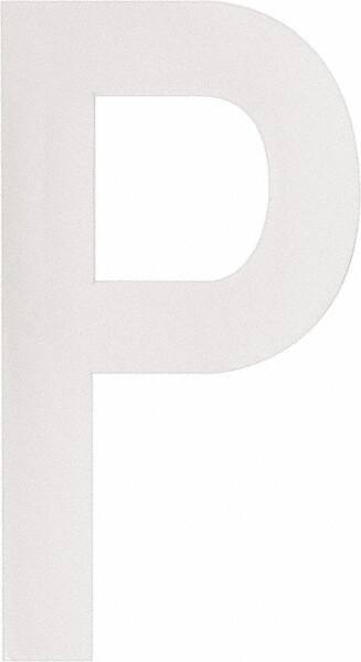 Made in USA - Letter Label - Legend: P, English, White - USA Tool & Supply