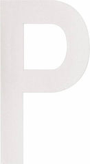 Made in USA - Letter Label - Legend: P, English, White - USA Tool & Supply