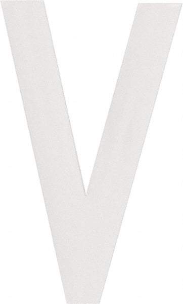 Made in USA - Letter Label - Legend: V, English, White - USA Tool & Supply