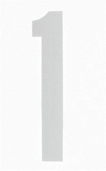 Made in USA - Number Label - Legend: 1, English, White - USA Tool & Supply