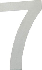 Made in USA - Number Label - Legend: 7, English, White - USA Tool & Supply