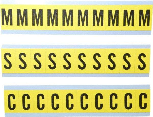 Made in USA - Letter Label - Legend: Combo Pack (Letters), English - USA Tool & Supply