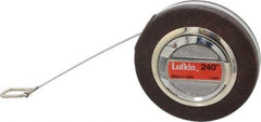 Lufkin - 1/64 Inch Graduation, 240 Inch Measurement, Steel Diameter Tape Measure - 3/8 Inch Wide, 0.008 Inch Thick - USA Tool & Supply