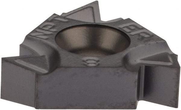 Iscar - 16ER External Right Hand 8 NPT Laydown Threading Insert - Grade IC908, TiAlN Coated Carbide, 9.53mm Inscribed Circle - USA Tool & Supply