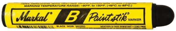 Markal - Black Paint Marker - Ball Tip - USA Tool & Supply