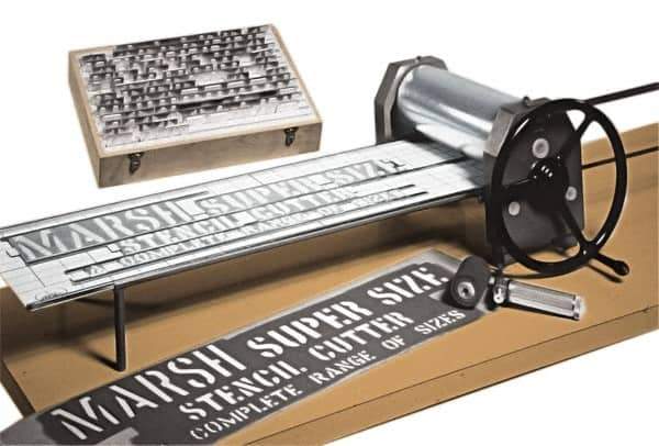 Value Collection - Stencil Machines Type: Super Size Stencil Machine - USA Tool & Supply