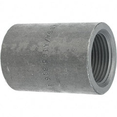 Made in USA - Size 1", Class 3,000, Forged Carbon Steel Black Pipe Coupling - 925 psi, Threaded End Connection - USA Tool & Supply