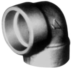 Made in USA - Size 4", Class 3,000, Forged Carbon Steel Black Pipe 90° Elbow - 3,000 psi, Socket Weld End Connection - USA Tool & Supply