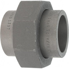 Made in USA - Size 1-1/2", Class 3,000, Forged Carbon Steel Black Pipe Union - 925 psi, Socket Weld End Connection - USA Tool & Supply