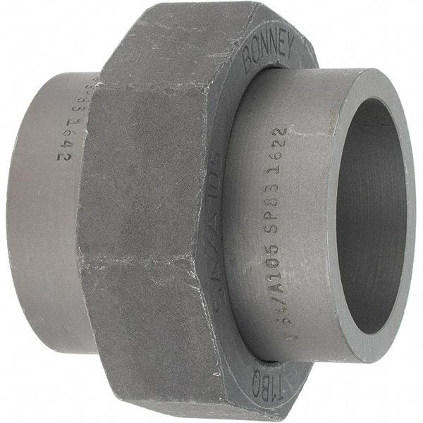 Made in USA - Size 2", Class 3,000, Forged Carbon Steel Black Pipe Union - 925 psi, Socket Weld End Connection - USA Tool & Supply