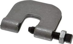 Made in USA - 3/4" Max Flange Thickness, 3/8" Rod C-Clamp with Locknut - 230 Lb Capacity, Carbon Steel - USA Tool & Supply