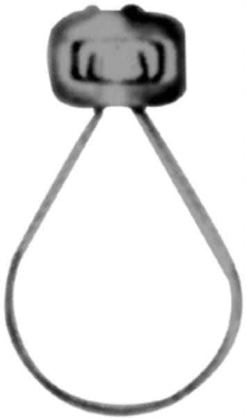 Made in USA - 2" Pipe, 3/8" Rod, Malleable Iron Adjustable Ring Hanger - Black, 400 Lb Capacity - USA Tool & Supply