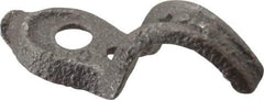 Made in USA - 3/8" Pipe, Malleable Iron, Black Plated" Pipe or Conduit Strap - 1 Mounting Hole - USA Tool & Supply