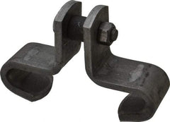 Made in USA - 3/8" Rod Center Beam Clamp - 1,000 Lb Capacity, Carbon Steel - USA Tool & Supply