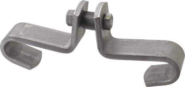 Made in USA - 3/8" Rod Center Beam Clamp - 1,000 Lb Capacity, Carbon Steel - USA Tool & Supply