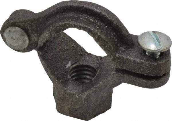 Value Collection - 3/8" Pipe, 3/8" Rod, Extension Split Pipe Clamp - 180 Lb Capacity, Malleable Iron - USA Tool & Supply