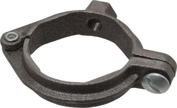 Value Collection - 1-1/2" Pipe, 3/8" Rod, Extension Split Pipe Clamp - 180 Lb Capacity, Malleable Iron - USA Tool & Supply