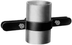 Made in USA - 1-1/4" Pipe, Riser Clamp - Black, 250 Lb Capacity, Carbon Steel - USA Tool & Supply