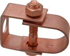 Value Collection - 1/2" Pipe, 3/8" Rod, Carbon Steel Adjustable Clevis Hanger - Copper Plated, 150 Lb Capacity - USA Tool & Supply