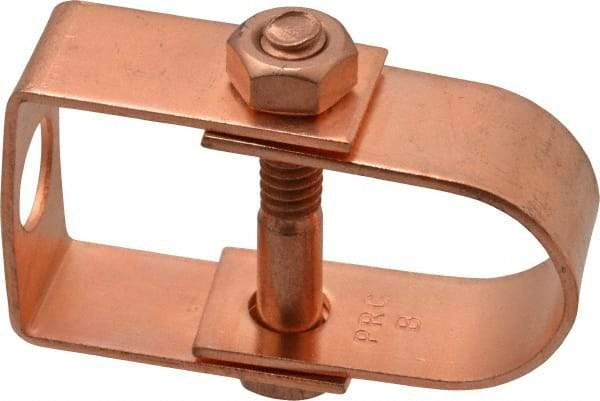 Value Collection - 3/4" Pipe, 3/8" Rod, Carbon Steel Adjustable Clevis Hanger - Copper Plated, 250 Lb Capacity - USA Tool & Supply