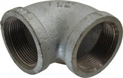 Made in USA - Class 150, 1-1/2" Galvanized Pipe 90° Elbow - Threaded, Malleable Iron - USA Tool & Supply