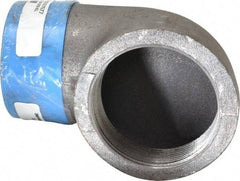 Made in USA - Size 3", Class 150, Malleable Iron Black Pipe 90° Street Elbow - 150 psi, Threaded End Connection - USA Tool & Supply