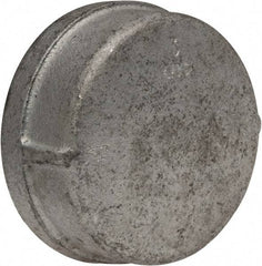 Made in USA - Class 150, 3" Galvanized Pipe End Cap - Threaded, Malleable Iron - USA Tool & Supply