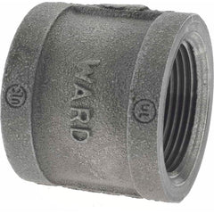 Black Blind Flange: 2-1/2″ IPS x 7-1/2″ OD, 250 psi, Threaded Cast Iron, Black Finish, Class 250