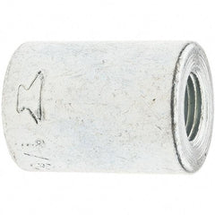 Made in USA - Class 150, 1/8" Galvanized Pipe Coupling (Right Hand) - Threaded, Malleable Iron - USA Tool & Supply