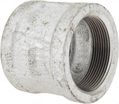 Made in USA - Class 150, 2" Galvanized Pipe Coupling (Right Hand) - Threaded, Malleable Iron - USA Tool & Supply