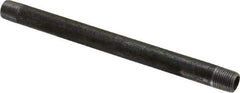 Value Collection - Schedule 40, 1/8" Diam x 5" Long Steel Black Pipe Nipple - Threaded - USA Tool & Supply