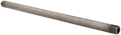 Value Collection - Schedule 40, 1/8" Diam x 8" Long Steel Black Pipe Nipple - Threaded - USA Tool & Supply