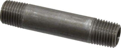 Value Collection - Schedule 40, 1/4" Diam x 2-1/2" Long Steel Black Pipe Nipple - Threaded - USA Tool & Supply