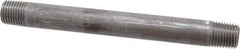 Value Collection - Schedule 40, 1/4" Diam x 5" Long Steel Black Pipe Nipple - Threaded - USA Tool & Supply