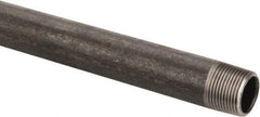 Made in USA - Schedule 40, 3/4" Diam x 24" Long Steel Black Pipe Nipple - Threaded - USA Tool & Supply