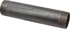 Made in USA - Schedule 40, 2" Diam x 10" Long Steel Black Pipe Nipple - Threaded - USA Tool & Supply