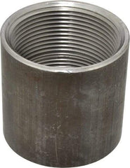 Made in USA - Size 2-1/2", Class 150, Malleable Iron Black Pipe Coupling - 150 psi, Threaded End Connection - USA Tool & Supply