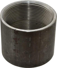 Made in USA - Size 3", Class 150, Malleable Iron Black Pipe Coupling - 150 psi, Threaded End Connection - USA Tool & Supply