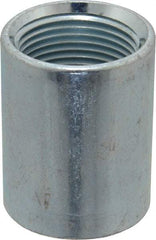 Made in USA - Class 150, 1" Galvanized Pipe Coupling - Threaded, Steel - USA Tool & Supply