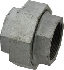 Made in USA - Class 150, 2" Galvanized Pipe Union - Threaded, Malleable Iron - USA Tool & Supply