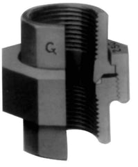 Made in USA - Size 1-1/4", Class 3,000, Forged Carbon Steel Black Pipe Union - 925 psi, Socket Weld End Connection - USA Tool & Supply