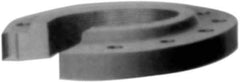 Made in USA - 4" Pipe, 10" OD, 1-3/4" Hub Length, Iron Threaded Pipe Flange - 5-3/4" Across Bolt Hole Centers, 7/8" Bolt Hole, 175 psi, Class 250 - USA Tool & Supply