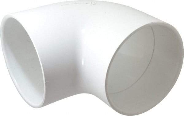 Value Collection - 6" PVC Plastic Pipe 90° Elbow - Schedule 40, Slip x Slip End Connections - USA Tool & Supply