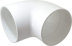 Value Collection - 6" PVC Plastic Pipe 90° Elbow - Schedule 40, Slip x Slip End Connections - USA Tool & Supply